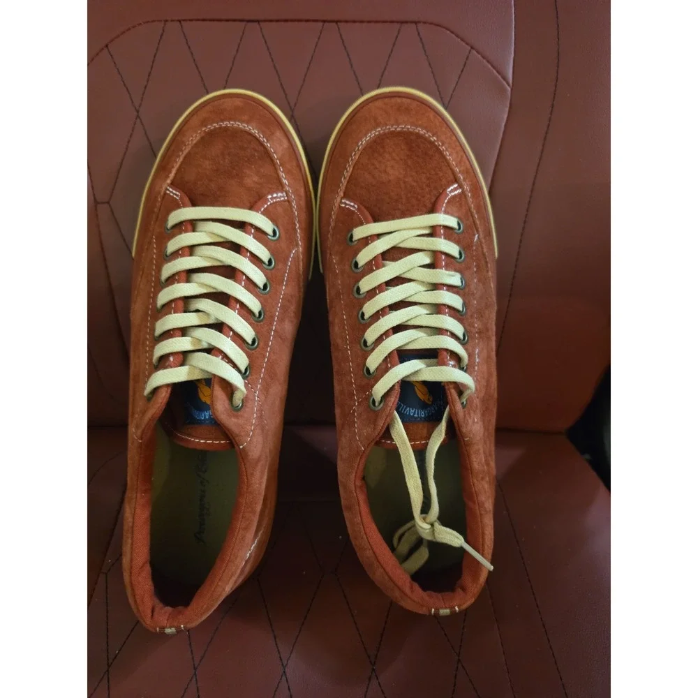 Margaritaville Red Lorient  Suede Sneakers Mens Size 10.5 New